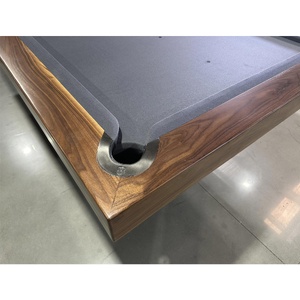 Pre-made - Pièce Unique  8ft Slate Cyber pool table Deluxe Pool Table, Selected American Black Walnut Timber