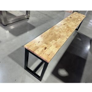 Bench Seat, made with Joined Rubber Wood