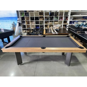 Pre-made 7 Foot Slate SLEEK POOL Billiards Table, Tassie Oak Timber