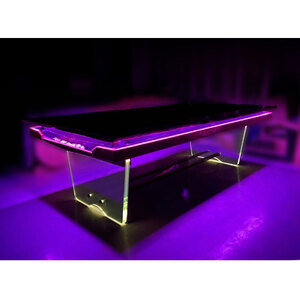 Pre-made 8 Foot Slate Levitate Deluxe Pool Billiards Table, Blackwood timber