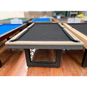 PRE-MADE 8 Foot Slate Odyssey Outdoor/Indoor Pool Billiards Table, Iron Art leg