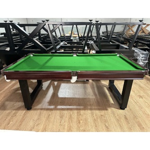 Special -  7 Foot Slate Odyssey Pool Billiards Table, Brown timber cushion