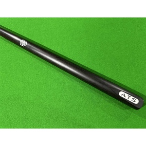 PIONEER BLACK 57 inch 1pc Cue American ash shaft wood with aluminum logo imbedded