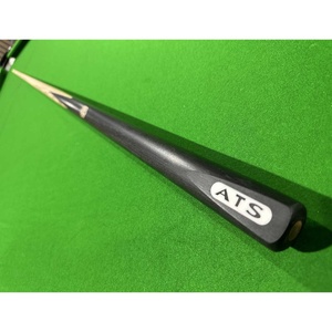 PIONEER BLACK 57 inch 1pc Cue American ash shaft wood with wood logo imbedded