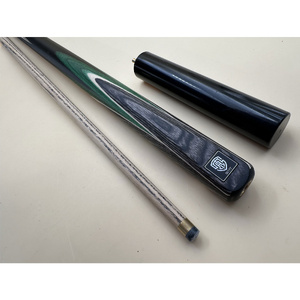 LEGEND Hand-made 57 inch 2pc Cue with extension, 4 splice, American ash shaft wood - Green