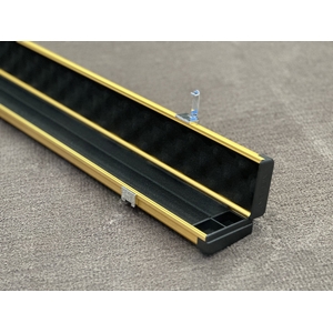 3 quarter full aluminum cue case Gold Color