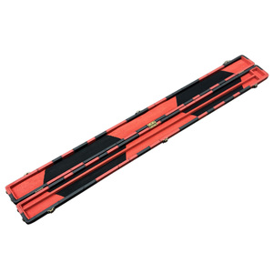 3 quarter blue/ white leather cue case Red/Black