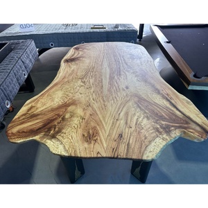 Sleek Dining Table Camphor Timber Slab