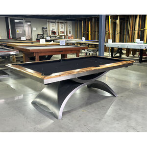 Pièce Unique - 7ft Double Moon Pool Billiards Table, Tasmania Black Heart Sassafras Timber