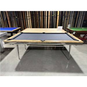 Pièce Unique - 7ft Slate Elegance Pool Billiards Table, Fiddle Back Marri Timber