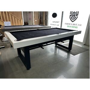 Floor Display 7 Foot Slate Semi-auto rise Odyssey Pool Table, Build-in Cue Rack & Draw