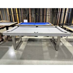 Pièce Unique - 7ft Slate Odyssey Pool Billiards Table, Concrete effect finish timber top