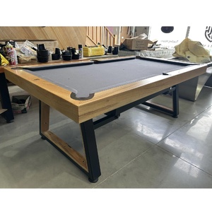 Pre-made  7ft Slate SAGA Pool Billiards Table with Sliding Storage, Marri Timber