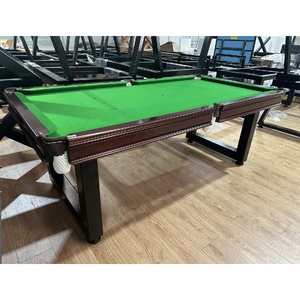 Special -  7 Foot Slate Odyssey Pool Billiards Table, Brown timber cushion