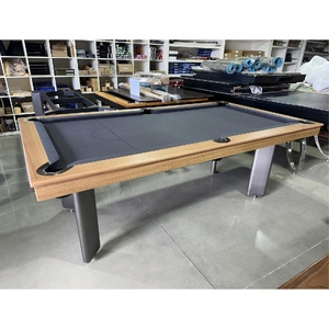 Pre-made 7 Foot Slate SLEEK POOL Billiards Table, Tassie Oak Timber