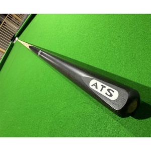 PIONEER BLACK 57 inch 1pc Cue American ash shaft wood with aluminum logo imbedded