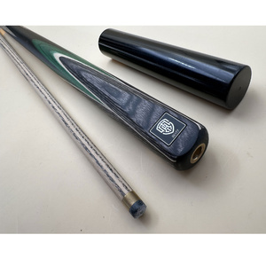 LEGEND Hand-made 57 inch 2pc Cue with extension, 4 splice, American ash shaft wood - Green