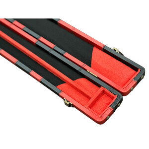 3 quarter blue/ white leather cue case Red/Black