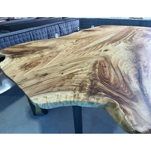 Sleek Dining Table Camphor Timber Slab