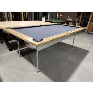 Pièce Unique - 7ft Slate Elegance Pool Billiards Table, Fiddle Back Marri Timber