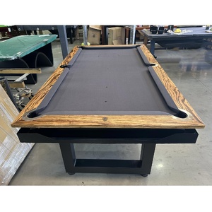 Pre-made 7ft odyssey ball return pool table, Zebra Timber