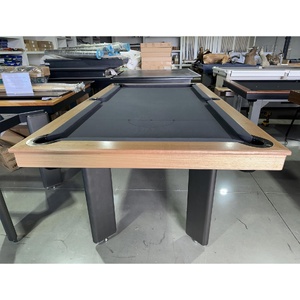 Pre-made 7 Foot Slate SLEEK POOL Billiards Table, Tassie Oak Timber