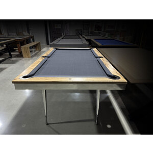 Pièce Unique - 7ft Slate Elegance Pool Billiards Table, Fiddle Back Marri Timber