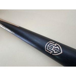 PIONEER BLACK 57 inch 1pc Cue American ash shaft wood with wood logo imbedded