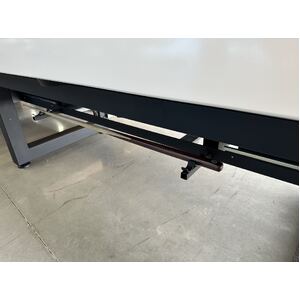 Floor Display 7 Foot Slate Semi-auto rise Odyssey Pool Table, Build-in Cue Rack & Draw