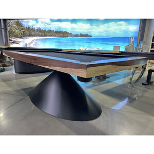 Pièce Unique - 7ft Slate Volcano Pool Billiards Table, Selected QLD Black Bean Timber