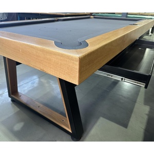 Pre-made  7ft Slate SAGA Pool Billiards Table with Sliding Storage, Marri Timber