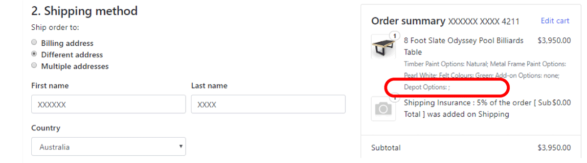 Please find the suitable Depot Option from the following table, and ...