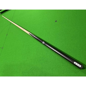 PIONEER BLACK 57 inch 1pc Cue American ash shaft wood with aluminum logo imbedded