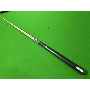 PIONEER BLACK 57 inch 1pc Cue American ash shaft wood with wood logo imbedded