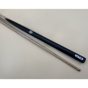 PIONEER BLACK 57 inch 2pc Cue American ash shaft wood with aluminum logo imbedded