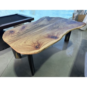 Sleek Dining Table Camphor Timber Slab