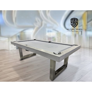 Pièce Unique - 7ft Slate Odyssey Pool Billiards Table, Concrete effect finish timber top